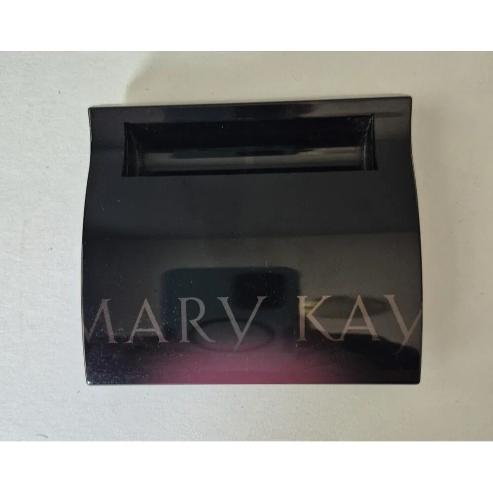 Mary Kay Black Compact Magnetic Makeup Case Mirror Holder 017362 Unfilled